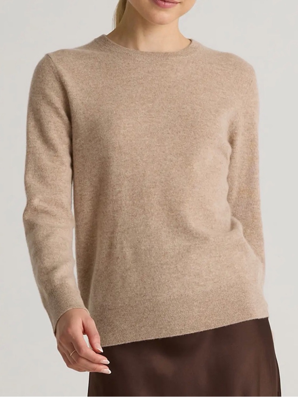 Quince Oatmeal Crewneck Sweater